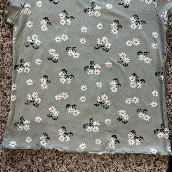 Girls Sz 7/7-8 Set of 2 Tops Cynthia Rowley Jenna & Jessie USA Floral Sequence - Picture 5 of 12